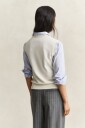 Gant Wool Knitted Vest   Cream   M