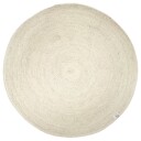 Classic Collection Merino ullteppe rund Ø160 cm Hvit