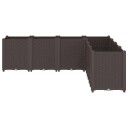 Plantekasse brun 160x160x53 cm PP