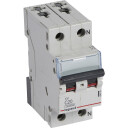Legrand 5 stk TX³ MCB automatsikring C20 1P+N 2M 10/10kA
