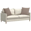  Sofaputer 2 pcs Gråbrun 80 x 80 cm stoff