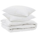 vidaXL Allsesong dyne med pute 3 stk. Hvit Mikrofiber