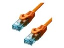 ProXtend - Koblingskabel - RJ-45 (hann) til RJ-45 (hann) - 75 cm - 6 mm - UTP - CAT 6a - IEEE 802.3at - halogenfri, formstøpt, uten hindringer, flertrådet - oransje