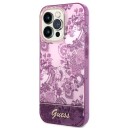 Guess Mobildeksel Porcelain Collection til iPhone 14 Pro Max Fuchsia