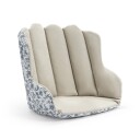 Elodie Details Grace Seat Cushion Garden Leo Toile - Blue - ONE SIZE