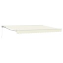  Manuell utskiftbar markise Krem 4 × 3,5 m
