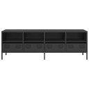  TV-benk svart 135x39x43,5 cm kaldvalset stål 8721102930850