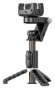 Apexel Q18 Gimbalstativ Med Lampe Svart