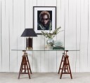 Trestle skrivebord, noble newport brown