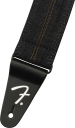Fender X Wrangler Denim Strap Washed Svart Stitch