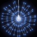 vidaXL Julestjernelys 140 LED kaldhvit 17 cm