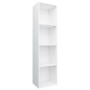 vidaXL Bokhylle/TV-benk hvit 36x30x143 cm sponplate