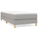  Boxspring sengeramme lysegrå 90x190 cm Single stoff