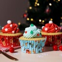 Julecupcakeformer Med Folie