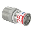 Uponor S Press Plus Rørdel med Utvendig Gjenge 25 mm for Gulvvarme og Vannsystemer