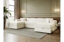 Bizantine Sovesofa Dobbel Divan 4 Seter   Hvit