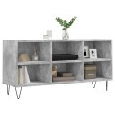 vidaXL TV-benk betonggrå 103,5x30x50 cm konstruert tre 8720845906436