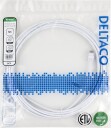 DELTACO Nettverkskabel Cat6 U/UTP AWG28 LSZH 5,0 m Hvit