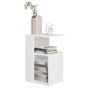 vidaXL Sidebord hvit 36x30x56 cm sponplate