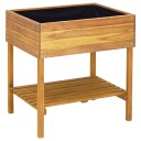 vidaXL Hevet plantekasse 78,5x58,5x78,5 cm heltre akasie
