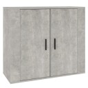 vidaXL Skjenk betonggrå 80x33x70 cm konstruert tre