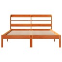  Sengeramme med hodegavl voksbrun 160x200 cm heltre furu 3306561