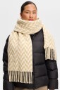 J. Lindeberg Stacked Bridge Scarf   Cream   ONE SIZE