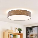 Lindby Ellamina LED-taklampe, 60 cm, mørkegrå
