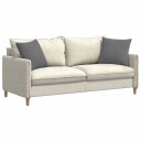  Sofaputer 2 pcs Mørkegrå 45 x 45 cm stoff