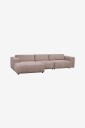Rowico Home   Sofa Willard 4 seter med sjeselong venstre   Beige