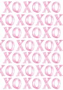 XOXO Pink Pattern Plakat Plakat / 21x30cm