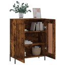 vidaXL Skjenk røkt eik 69,5x34x90 cm konstruert tre