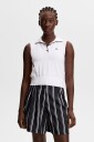 J. Lindeberg 30Y Becca Knit Polo White XS
