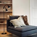 Dyberg Larsen Lilje Gulvlampe Sort/ Messing