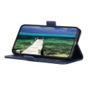 Motorola Moto G84 Lommebok-deksel med Magnetisk Lukning Blå
