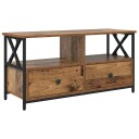  TV skap Gamle tre 90 x 33 x 45 cm Konstruksjonsvirke og stål