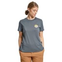 Lundhags Järpen Printed T Shirt W Dk Sky Blue
