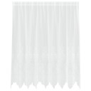  Gardiner med gardiner Blomster Hvit Polyester