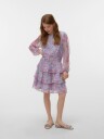 Vero Moda Girl Vmsmilla Ls Short Layer Dress Wvn Girl   Pink   128