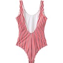 H2O Stripe Swimsuit   Red   XS