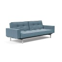Sovesofa Splitback med Armlener & Krom ben B 6004616