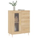 vidaXL Skjenk sonoma eik 69,5x34x90 cm konstruert tre