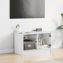vidaXL TV-benk med dør hvit 68x37x42 cm 8721012213074