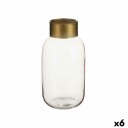 Gift Decor Vase Rosa Gyllen Glass 11,5 X 24 X 11,5 Cm (6 Enheter)