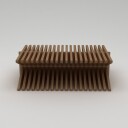 Lomira Benk 123 cm   Naturlig tre