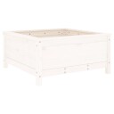 Hageplantekasse hvit 82,5x82,5x39 cm heltre furu