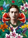 Ravensburger Puslespill 500 Frida Kahlo