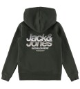 Jack & Jones Hettegenser   JcoEcho   Peat m. Trykk   Jack & Jones   16 år (176)   Hettegenser Armygrønn Grønn