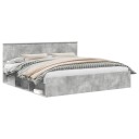  Sengestamme med hodegjerde Betong 200 x 200 cm Massiv furu