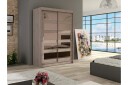 Estella Garderobe Skyvedører 5-Delt Speil - Eik